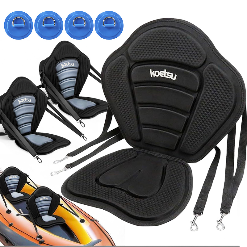 Kayak Seat Adjustable EVA Back - đánh giá và giá Fishing Kayak Crate