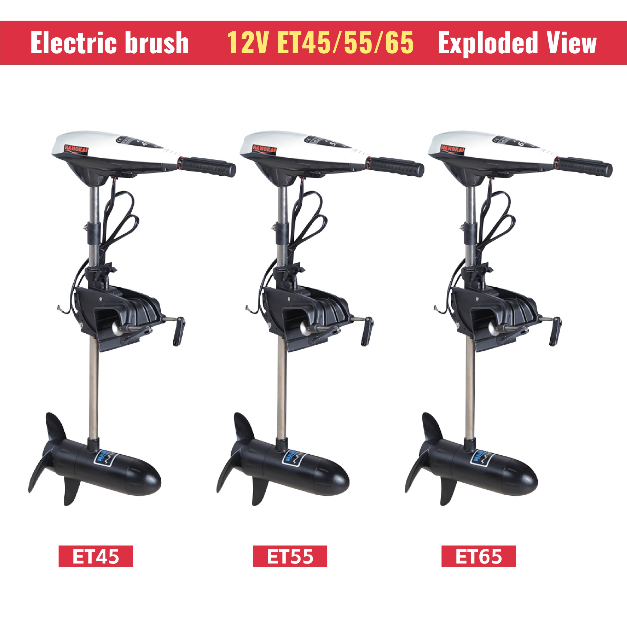 High Power 12V 65LB Thrust Ele - đánh giá và giá Fishing Kayak Trolling Motor